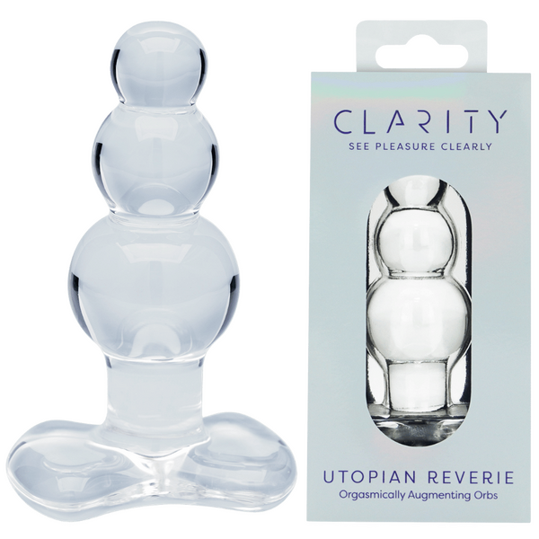 CreativeC | Clarity - Utopian Reverie - Anal Beaded Glass Dildo