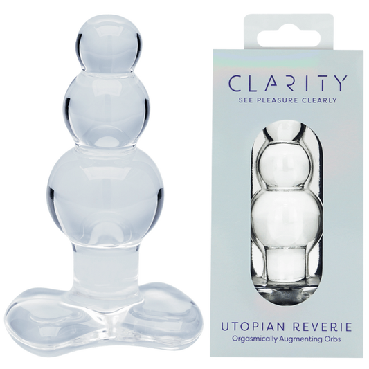 CreativeC | Clarity - Utopian Reverie - Anal Beaded Glass Dildo