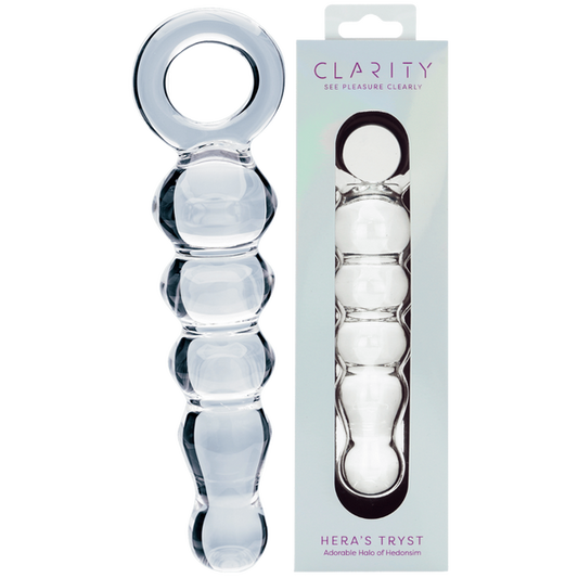 CreativeC | Clarity - Hera's Tryst - Glass Beaded Dildo