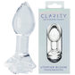 CreativeC | Clarity - Utopian Bloom - Glass Rose Butt Plug