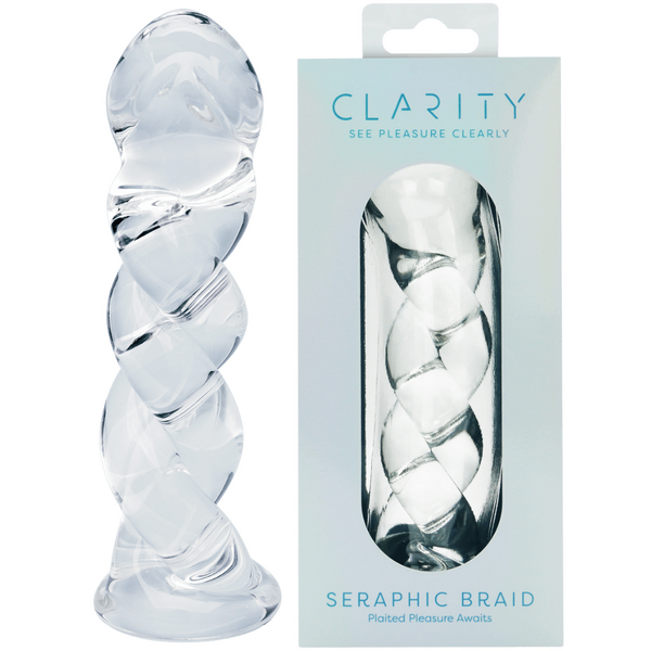 CreativeC | Clarity - Seraphic Braid - Spiral Glass Dildo