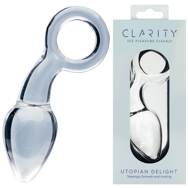 CreativeC | Clarity - Utopian Delight - Glass Butt Plug