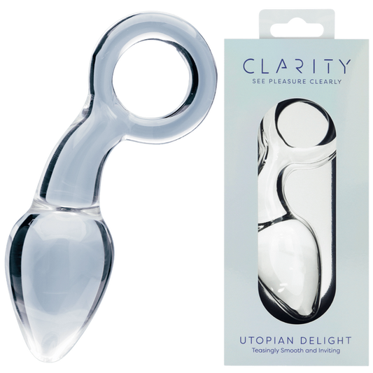 CreativeC | Clarity - Utopian Delight - Glass Butt Plug