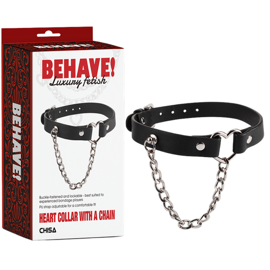 Chisa BEHAVE! Heart Collar With A Chain