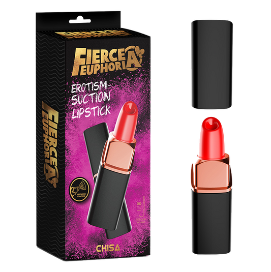 Chisa Fierce Euphoria Erotism Suction Lipstick Clitoral Stimulation USB Recharge
