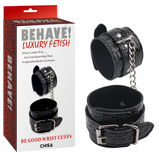 Chisa BEHAVE! Be Good Wrist Cuffs (Black)