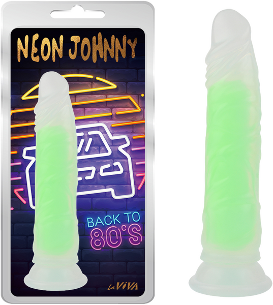 La Viva Neon Johnny Glow In The Dark Green Dong