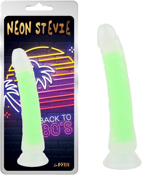 La Viva Neon Stevie Glow In The Dark Green Dong