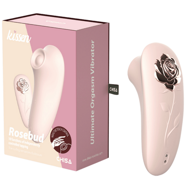 CHISA Kissen Rosebud Clitoral Tapping Vibrator Pink