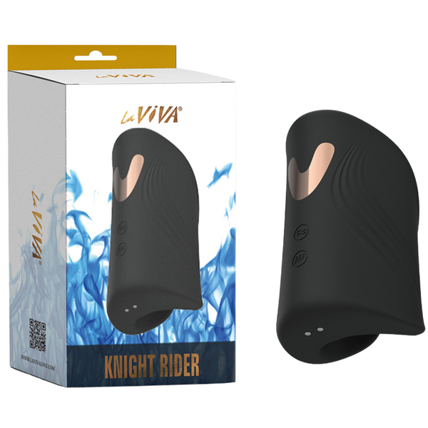 La Viva Knight Rider Vibrating Tapping Masturbator Stroker (Black)