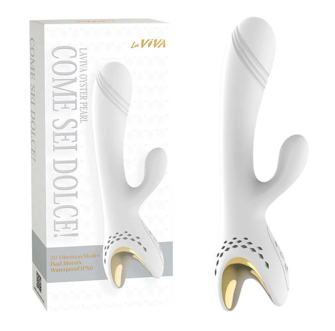 La Viva Oyster Pearl - Come Sei Dolce Vibrator (White)