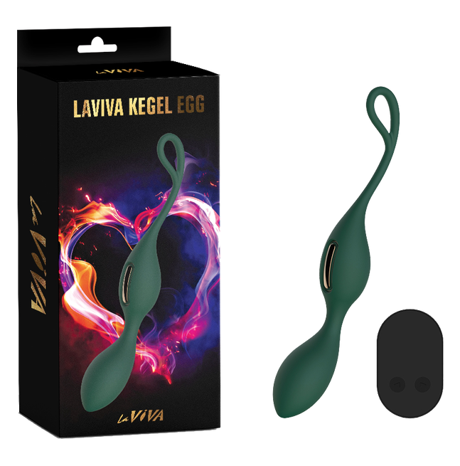 La Viva Kegel Vibrating Egg With Remote Control (Teal)