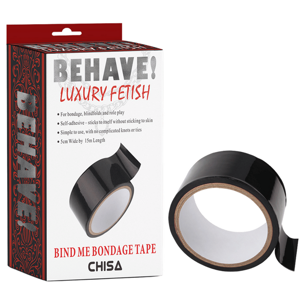 Chisa BEHAVE! Bind Me Bondage Tape (Black)