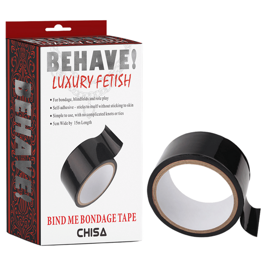 Chisa BEHAVE! Bind Me Bondage Tape (Black)