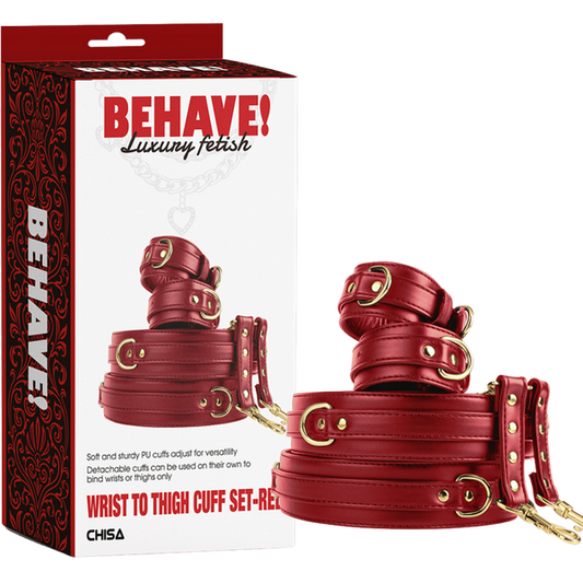 Chisa BEHAVE! Wrist To Thigh Cuff Set (Red)