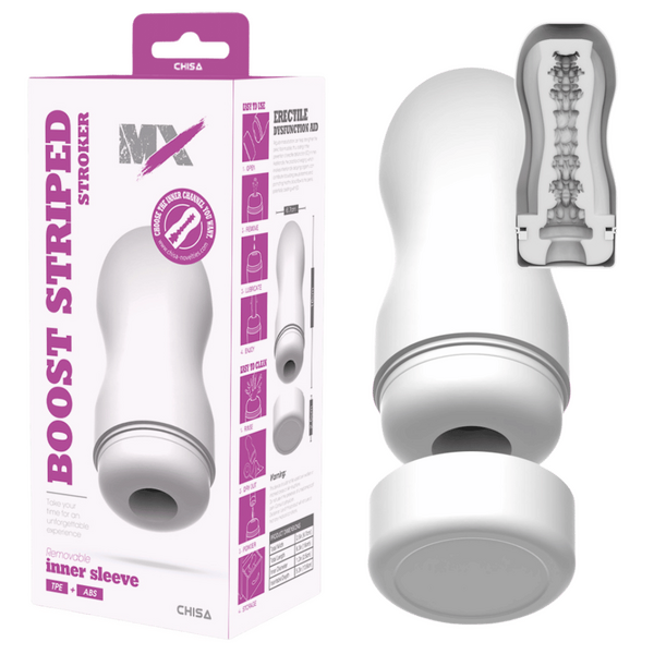 Chisa MX Boost Striped Stroker Masturbator