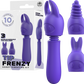 Excellent Power Tip Frenzy Vibrating Wand with 3 Interchangeable Trips Purple