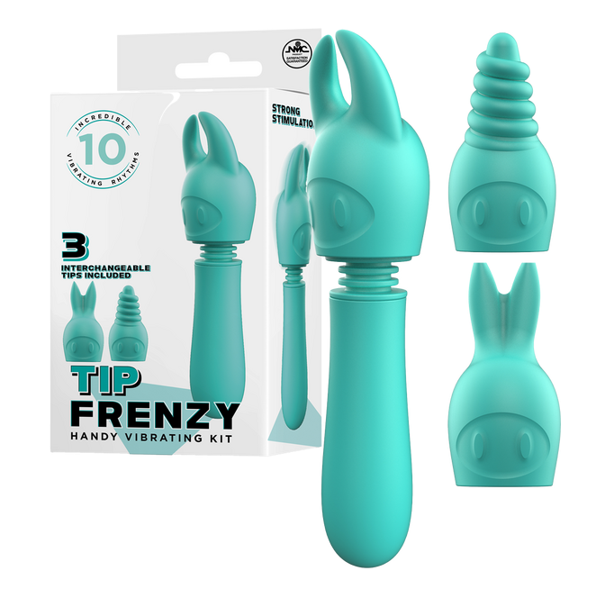Excellent Power Tip Frenzy Handy Vibrating Kit - Green