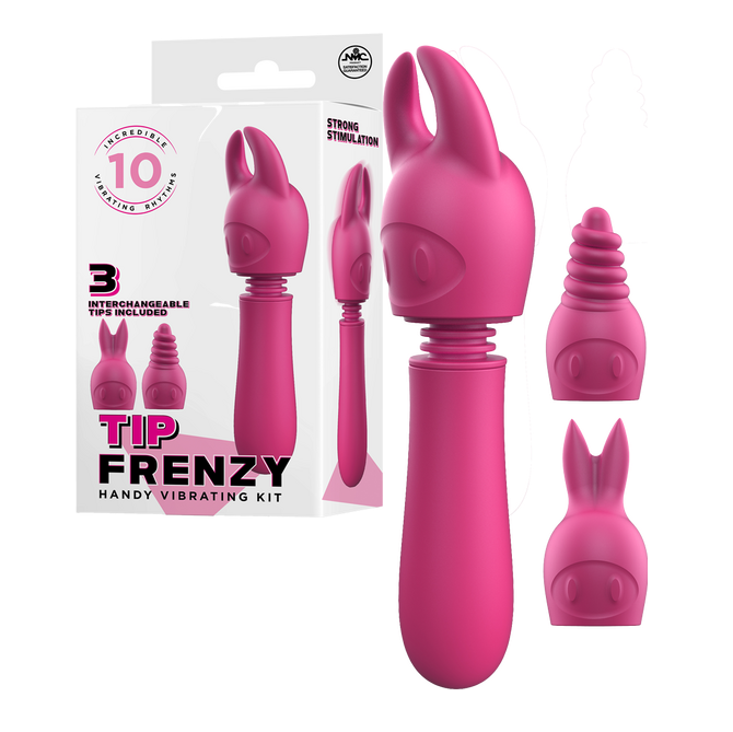 Title Excellent Power Tip Frenzy Handy Vibrating Kit - Pink