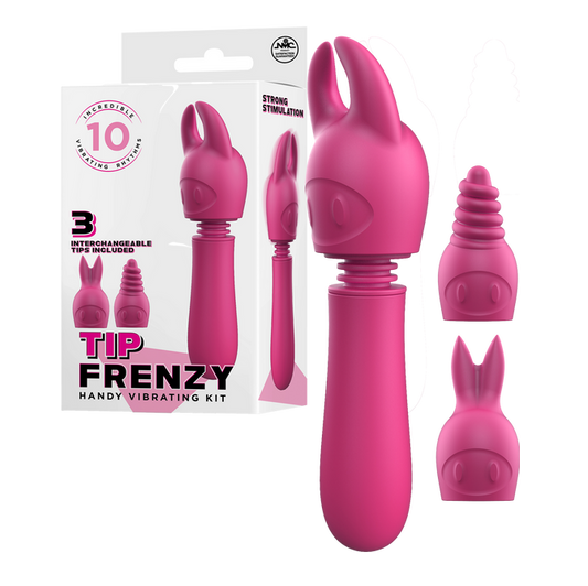 Title Excellent Power Tip Frenzy Handy Vibrating Kit - Pink