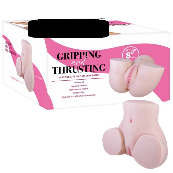 NMC Silicone Life-like Masturbator - 8" Pussy And Ass Flesh