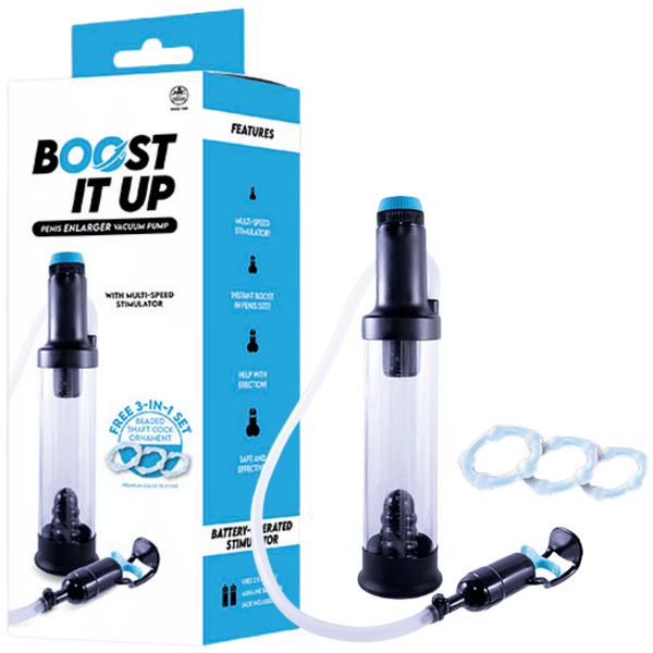 Excellent Power Boost It Up - Penis Enlarger Vacuum Pump - Multi Speed