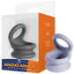Excellent Power Macho Armor Silicone Cock & Ball Ornament Medium Grey