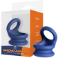 Excellent Power Macho Armor Silicone Cock & Ball Ornament Medium Blue