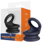Excellent Power Macho Armor Silicone Cock & Ball Ornament Large Black