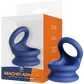 Excellent Power Macho Armor Silicone Cock & Ball Ornament Large Blue