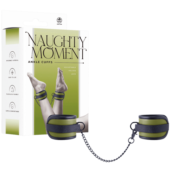 Excellent Power Naughty Moment Ankle Cuffs Green
