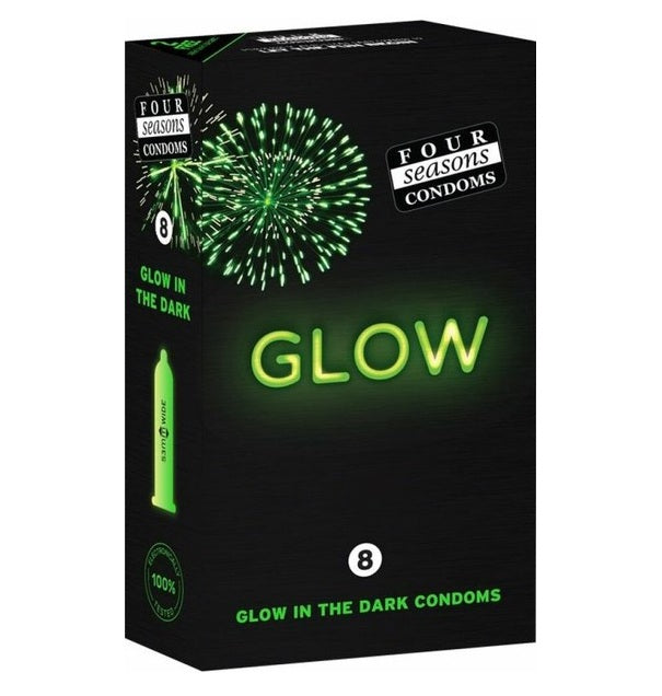 Four Seasons Glow N' Dark Condoms 8's