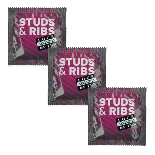 Four Seasons Naked Ribbed Condoms Bulk 144