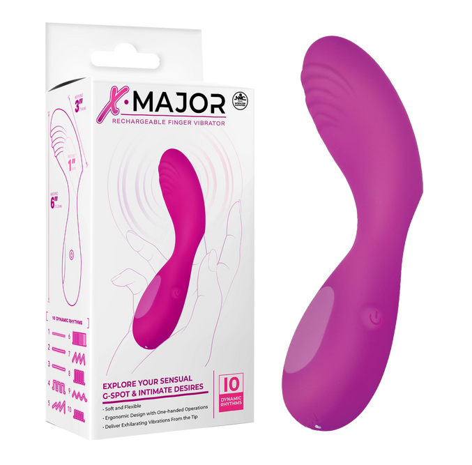 Excellent Power X Major - Rechargeable Finger Vibrator (Pink)