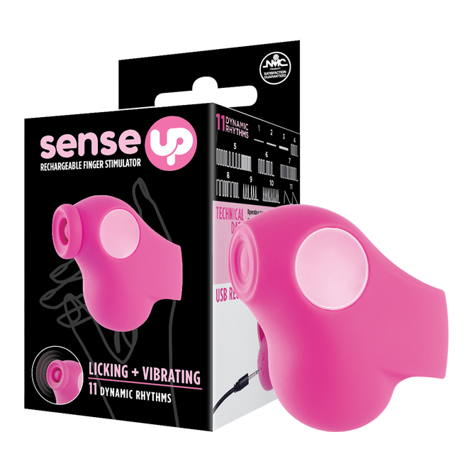 Excellent Power Sense Up - Rechargeable Finger Stimulator (Pink)