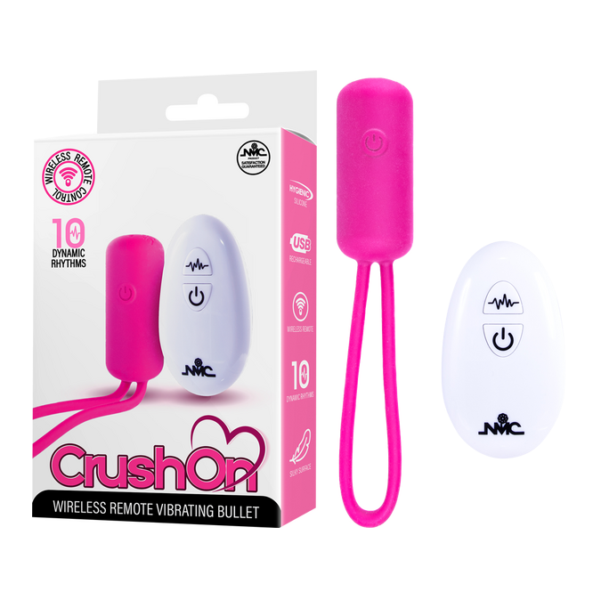 Excellent Power Crush On - Wireless Remote Vibrating Bullet (Pink)
