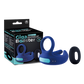 Excellent Power Giga Booster - Dual Motor Cock Ornament With Scrotal Stimulator (Blue)