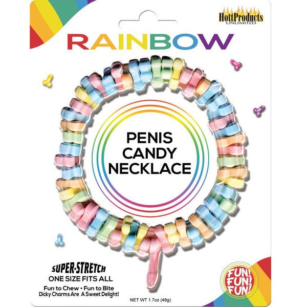 Hott Products | Dicky Charms - Necklace Penis Shaped Multi Flavored Candy Charms