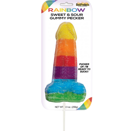 Hott Products | Sweet & Sour Jumbow Rainbow Gummy Cock