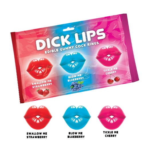 Hott Products | Dick Lips Gummy Cock Rings (3 Pack)