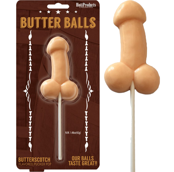Hott Products | Butterballs Butterscotch Pecker Lollipop