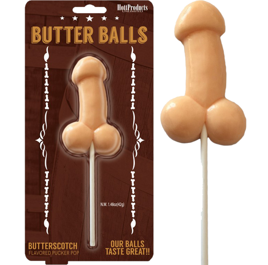 Hott Products | Butterballs Butterscotch Pecker Lollipop
