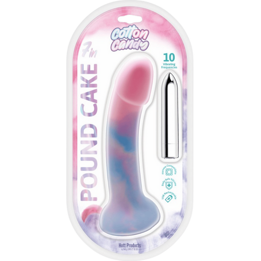 Hott Products | Cotton Candy - Pound Cake 7.4" Vibrator