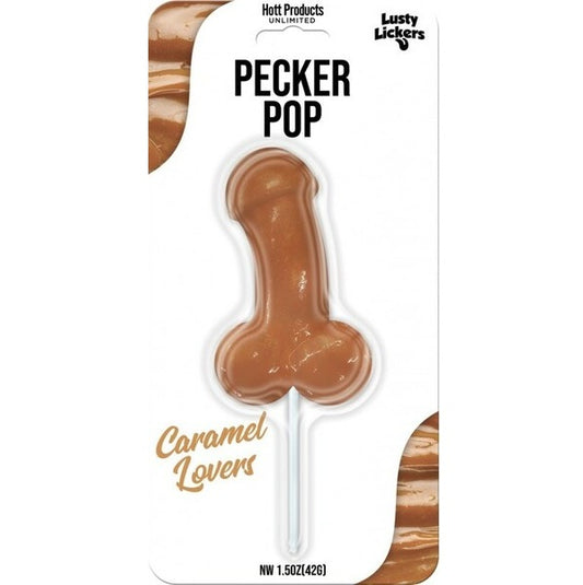 Hott Products | Lusty Lickers Pecker Pop (Caramel)
