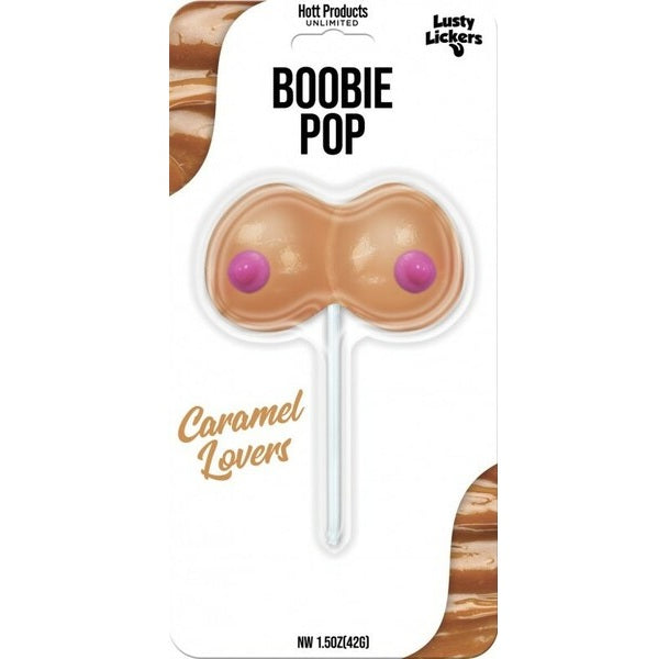 Hott Products | Lusty Lickers Boobie Pop (Caramel)