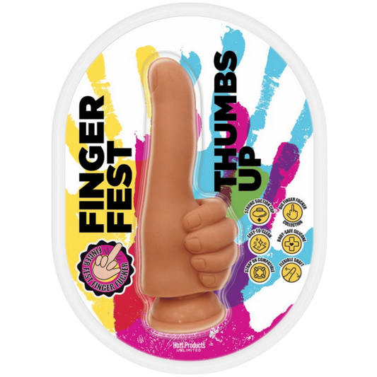 Hott Products | Finger Fest Dildo Thumbs Up Tan