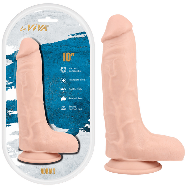 La Viva Aussie Dongs Adrian 10" Dildo Flesh