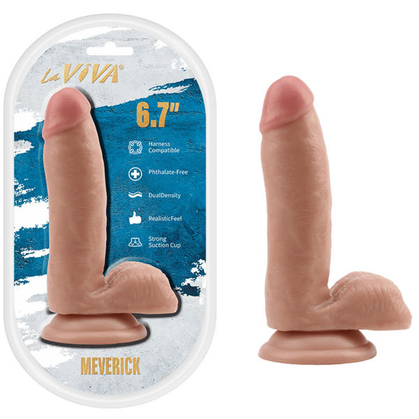 La Viva Aussie Dongs Maverick 6.7" Dildo Flesh