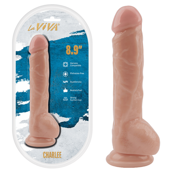 La Viva Aussie Dongs Charlee 8.9" Dildo Flesh