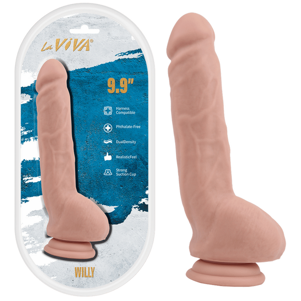 La Viva Aussie Dongs Willy 9.9" Dildo Flesh